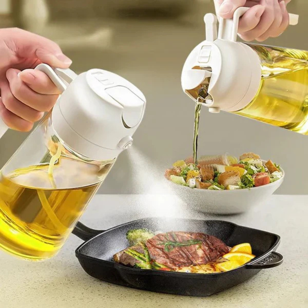 Two In One Oil Spray Bottle (500 ML) - Avira Official Store