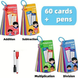 Math Genius Flash Cards – 4-in-1 Learning Set