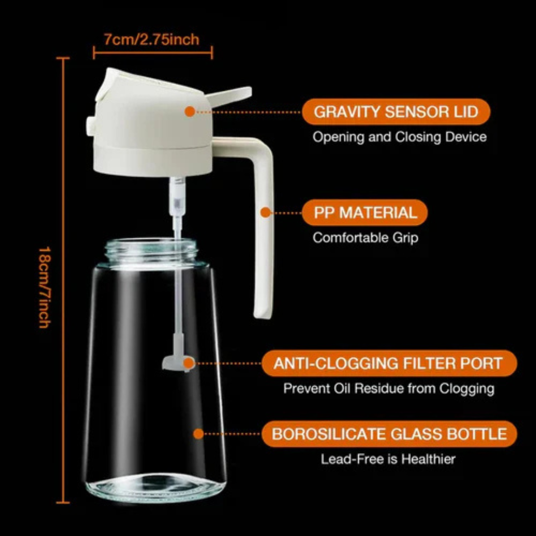 Two In One Oil Spray Bottle (500 ML) - Avira Official Store 