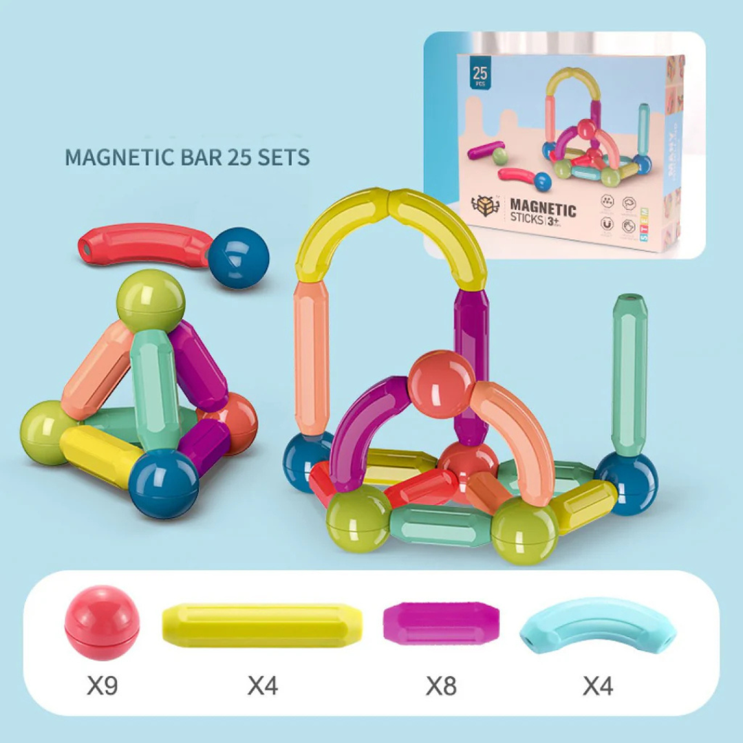 25 pcs Magnetic Building Blocks Educational Toy - Avira Official Store 